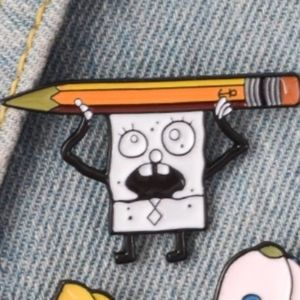 Spongebob doodle bob  enamel pin